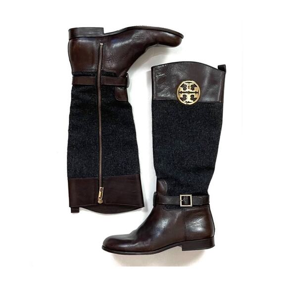 Tory Burch Patterson Riding Boots - Picture 1 of 15